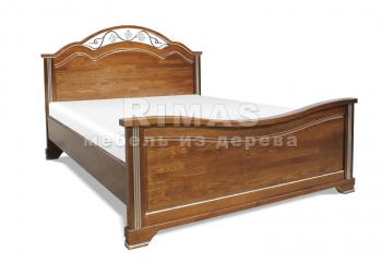 Полутороспальная кровать из дуба «Лацио (жесткая)»