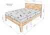 Кровать «Данте» из массива дерева