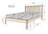 Кровать «Беатрис Люкс» из массива дерева