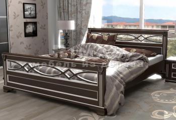Полутороспальная кровать из сосны «Лира Duo»