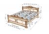 Кровать «Виченца» из массива дерева
