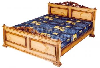 Двуспальная кровать из дуба «Виченца»