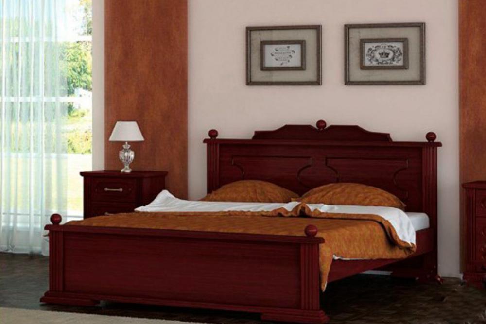 Кровать «Родос» из массива дерева